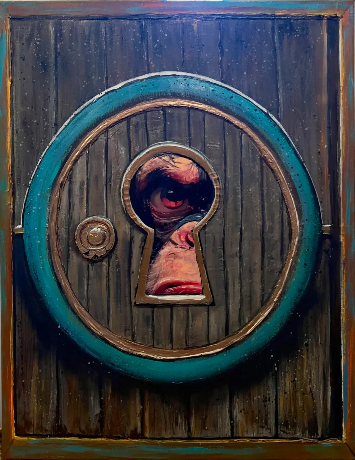Locked out or locked in? - Blandteknik av KvantART (såld)