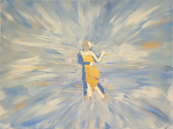 When we dance - Akryl av Mlys Art